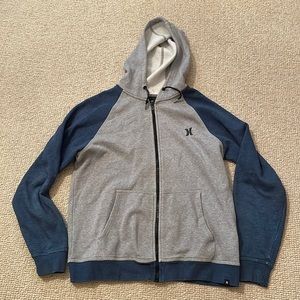 Hurley Mens Small front zip hoodie
